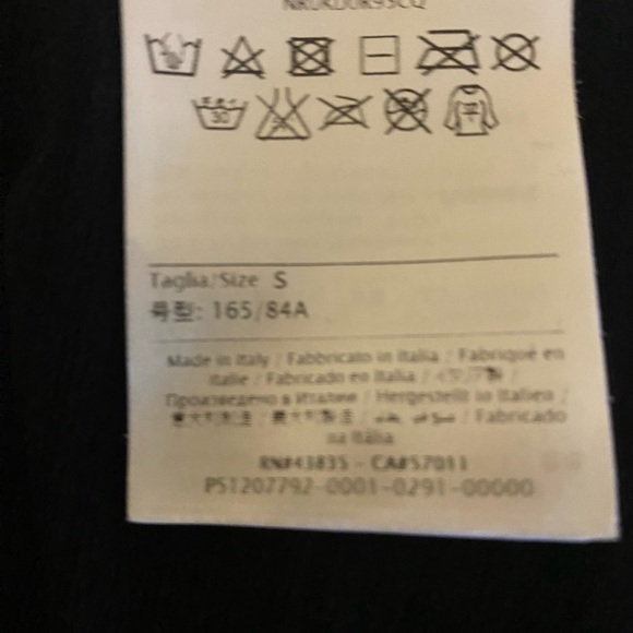 Red Valentino Black A-Line Dress with Mesh Sleeves - Picture 10 of 10